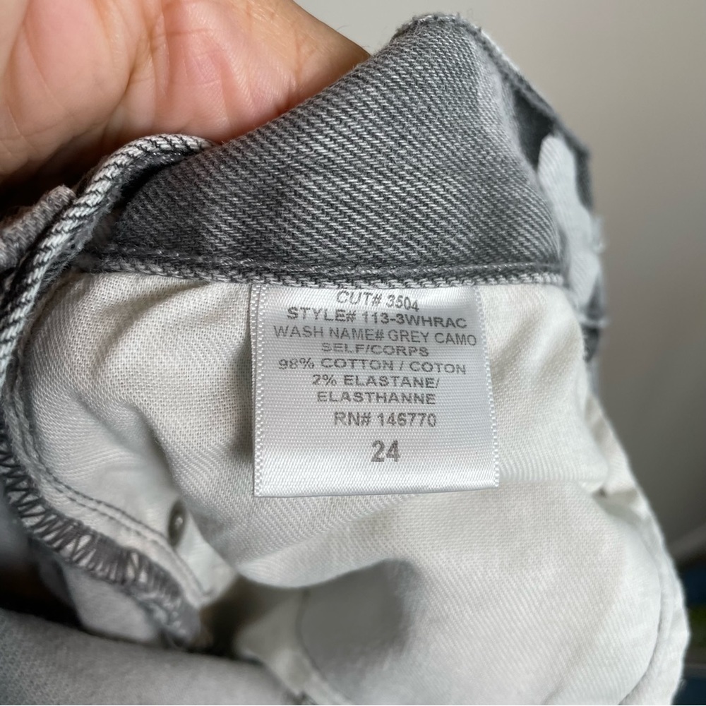 Re/Done Camo High Rise Ankle Crop Stretch Jeans - Picture 9 of 10